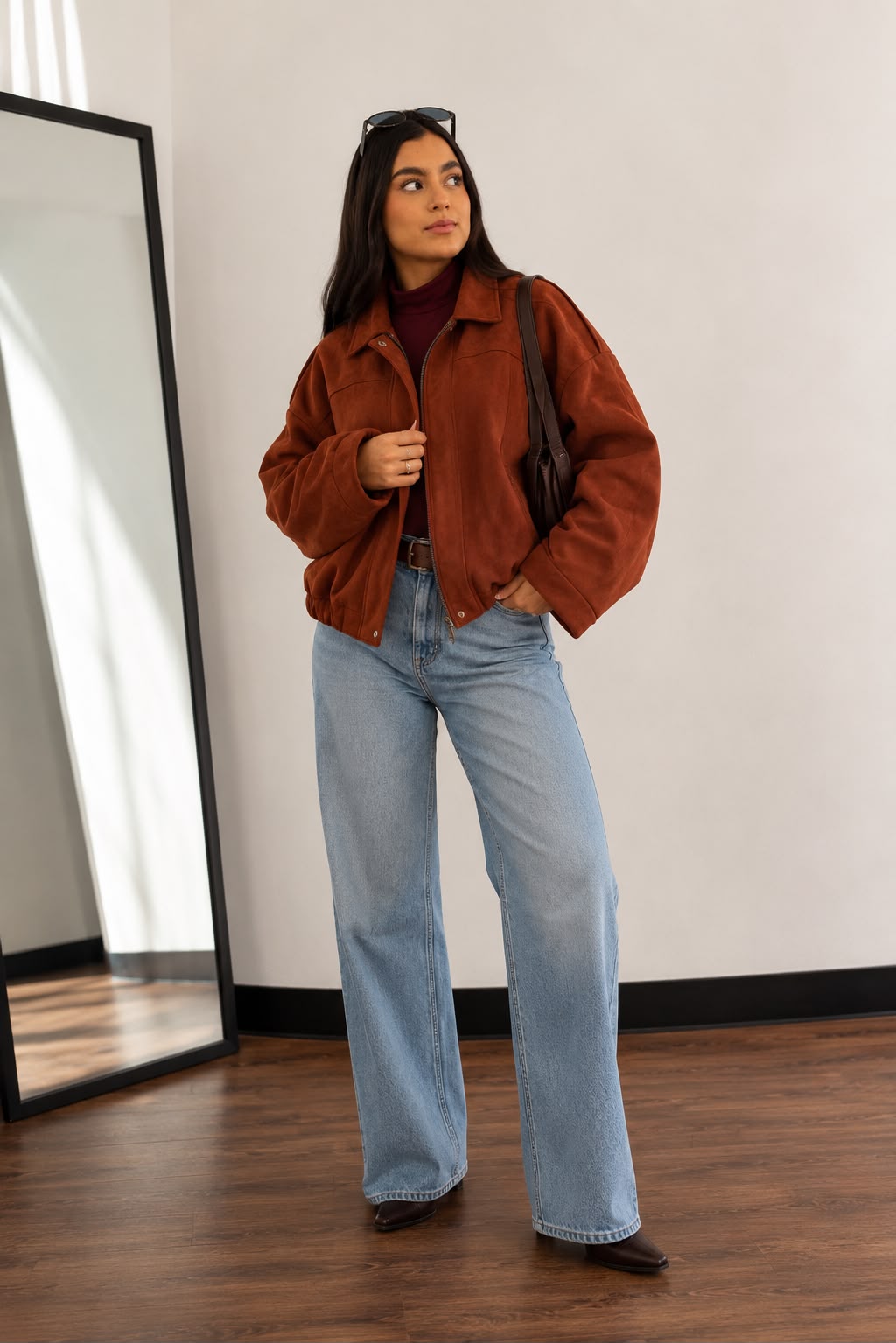 Chaqueta Gamuza Oversize