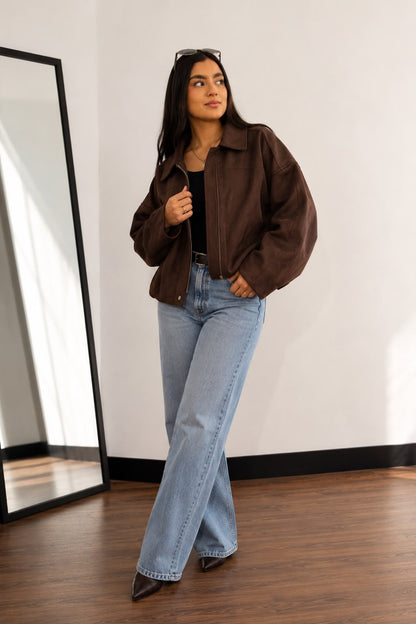 Chaqueta Gamuza Oversize
