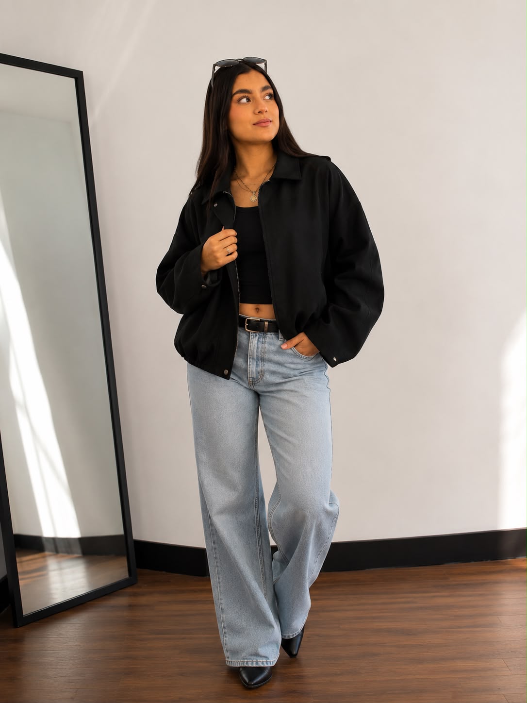 Chaqueta Gamuza Oversize