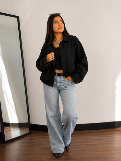 Chaqueta Gamuza Oversize