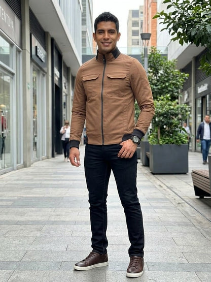Chaqueta Ultra-Suede Minimalist