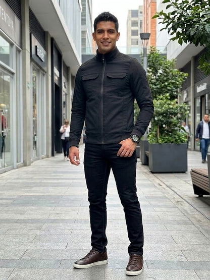 Chaqueta Ultra-Suede Minimalist
